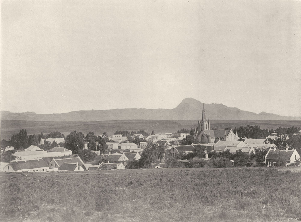 SOUTH AFRICA. Caledon, Cape Colony 1899 old antique vintage print picture